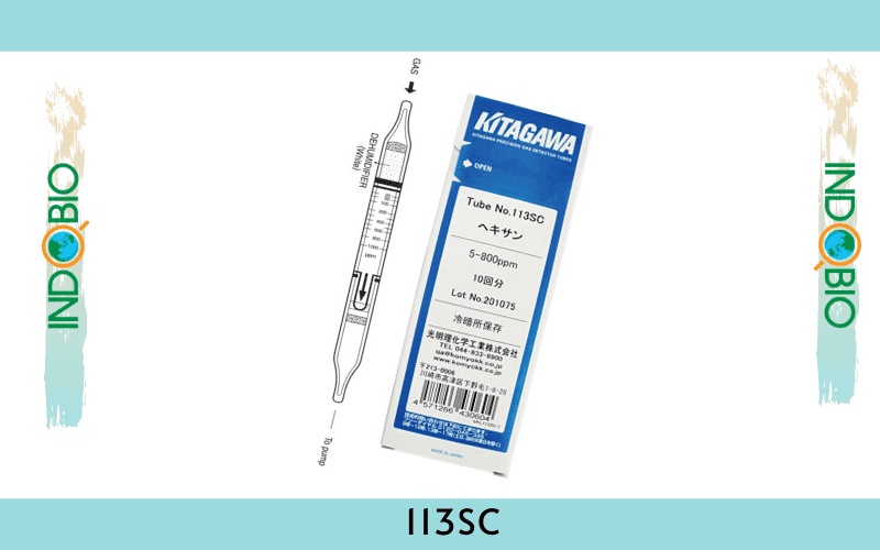 Ống test khí nhanh 113SC Kitagawa giúp phát hiện nhanh khí N-Hexan trong khoảng đo 4-800 ppm